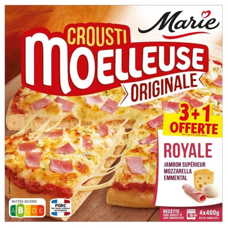 Marie 3 pizzas crousti moelleuse originale royale +1 offerte 1600g