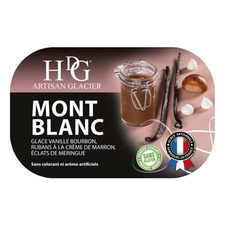 Hdg bac crème glacée mont blanc 750ml 487g