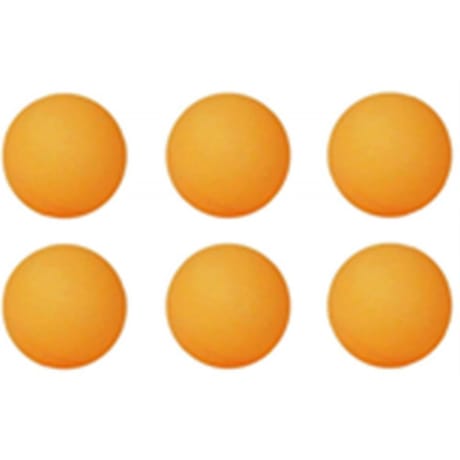 Lot de 6 balles de tennis de table spacecourt oranges