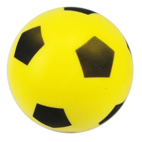 Ballon football duarig en mousse jaune