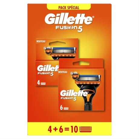 Gilette fusion 5 lames de rasoir x10