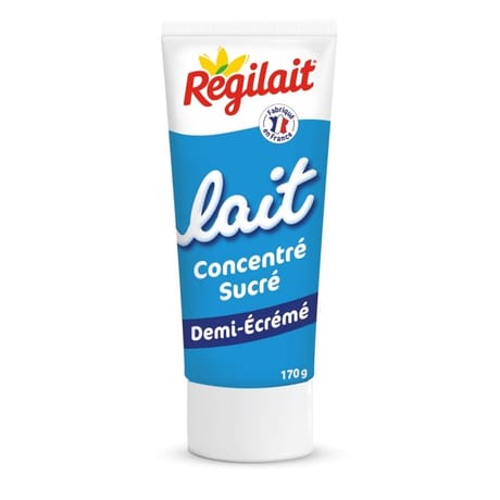 Régilait tube de lait concentré sucré demi écrémé 170g