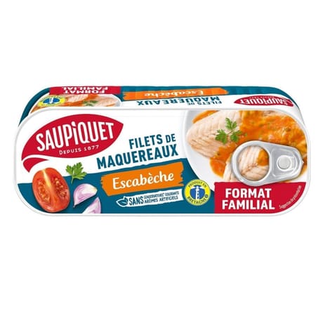 Saupiquet filets de maquereaux à la sauce escabeche - 226g