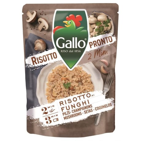 Riso gallo risotto pronto au champignons 250g
