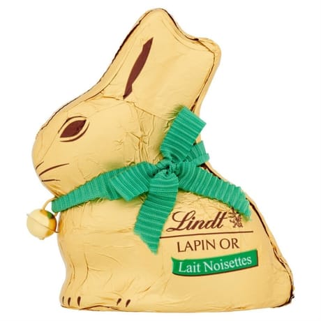 Lindt lapin or chocolat au lait noisettes x1-100g