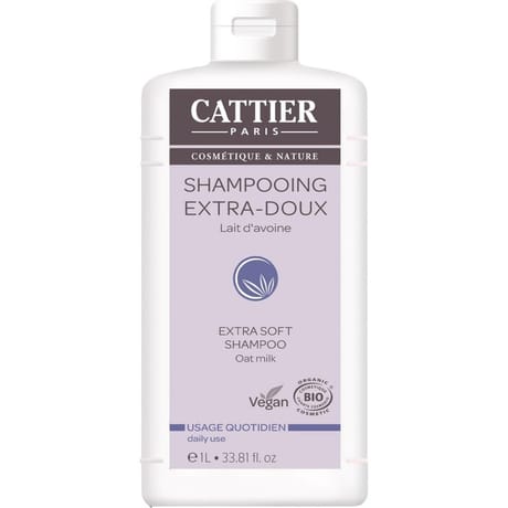 Cattier shampoing extra doux lait d'avoine 1l