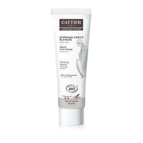 Cattier gommage argile blanche bio 100ml