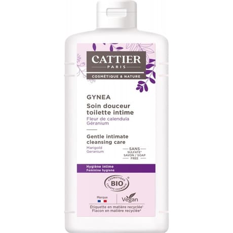 Cattier gynea Gel intime toilette soin douceur bio 500ml