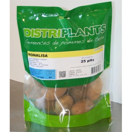 Pomme de terre monalisa 28/35 clipack 25 plants