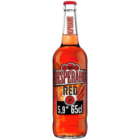 Desperados red bière aromatisée téquila, cachaça, guarana 65cl 5.9%vol