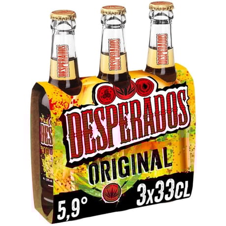 Desperados original bière aromatisée téquila 3x33cl 5.9%vol