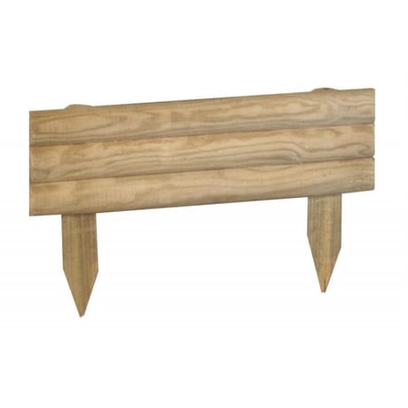 Bordure de terrassement 1/2 rondin de 5cm  H15/30cm  L55 cm
