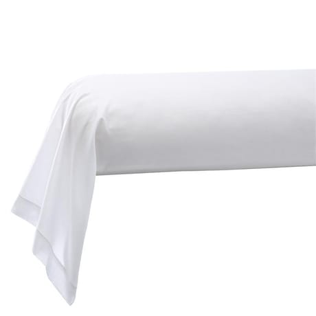 Taie de traversin 85x185 "uni 57 fils blanc"