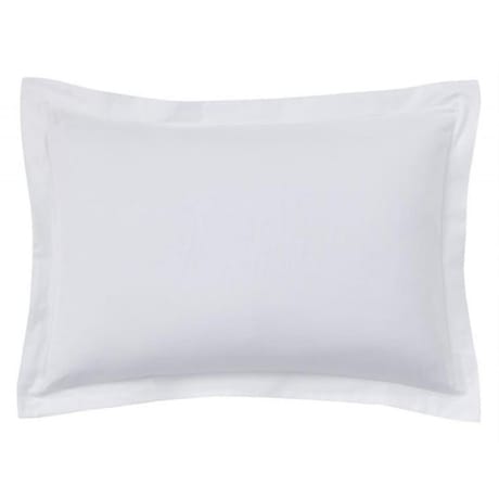 Taie d'oreiller 50x70 "uni 57 fils blanc"