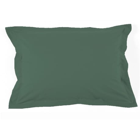 Taie d'oreiller uni vert foncé 57 fils 50x70cm
