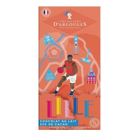 Les chevaliers d'argouges tablette lait 33% "lille" 100g