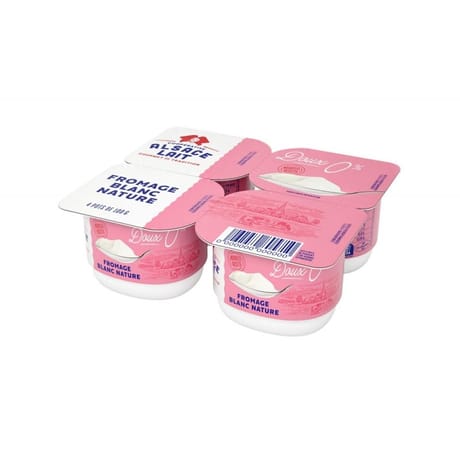 Alsace lait fromage blanc 0% 4x100g