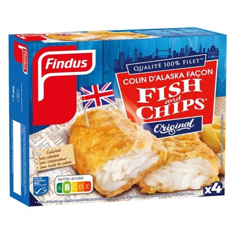 Findus filets de colin façon fish and chips 4x100g