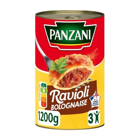 Panzani ravioli bolognaise - viande bovine francaise - plat cuisiné 1,2kg