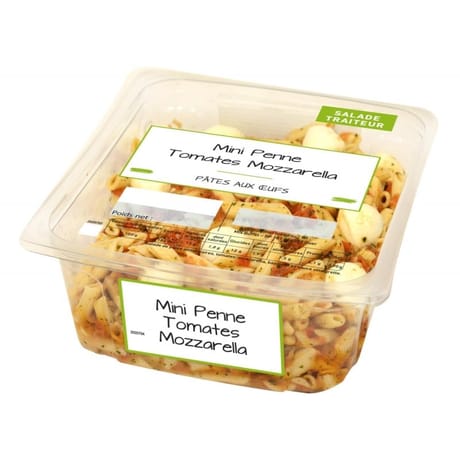 Mini penne tomate mozzarella basilic 800g