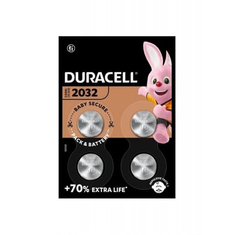 Duracell 4 piles pour appareil electronique cr2032 lot de 4 4g