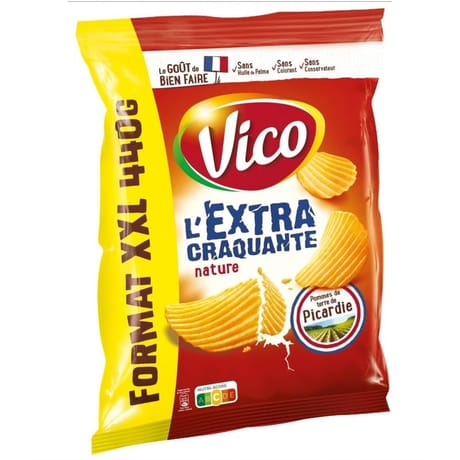 Vico chips extra craquantes nature 440g