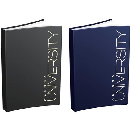 Agenda lecas university 12x18 288 pages 1 jour/page 24-25 assorti français