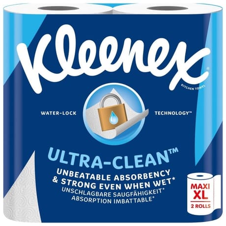 Kleenex essuie tout ultra clean 2 maxi rouleaux