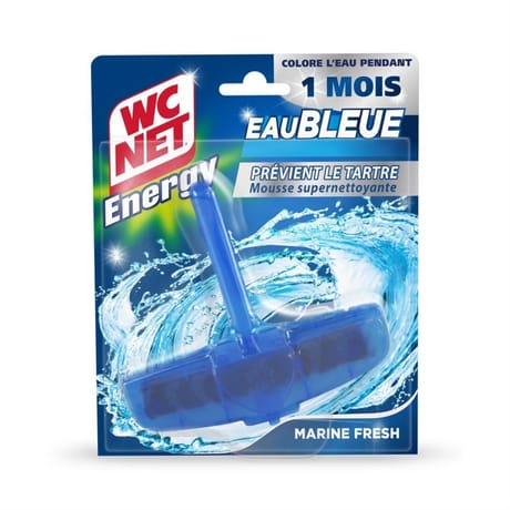 Wc net bloc energy 5 actions eau bleue longue durée marine fresh x1