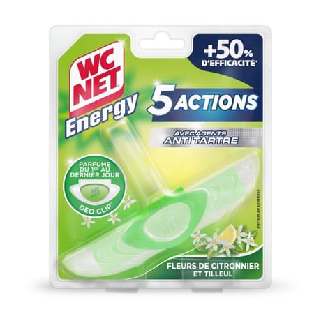 Wc net energy bloc 5 actions fleurs de citronniers & tilleul x1