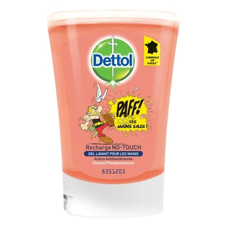 Dettol no-touch recharge gel lavant mains antibactérien classic pamplemousse 250ml