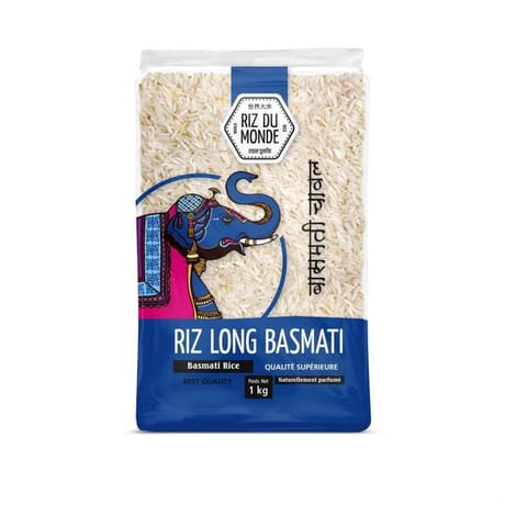 Riz du monde riz long basmati Elephant 1 kg