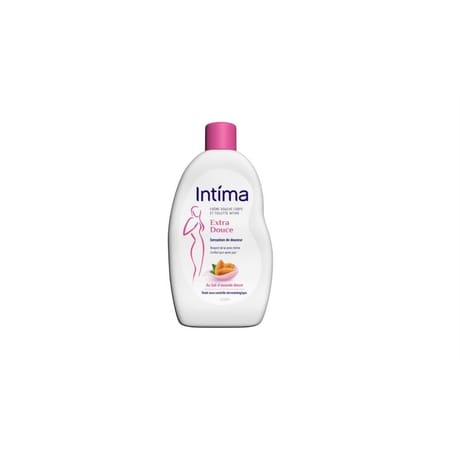 Intima crème douche corps extra douce au lait d'amande douce 500 ml