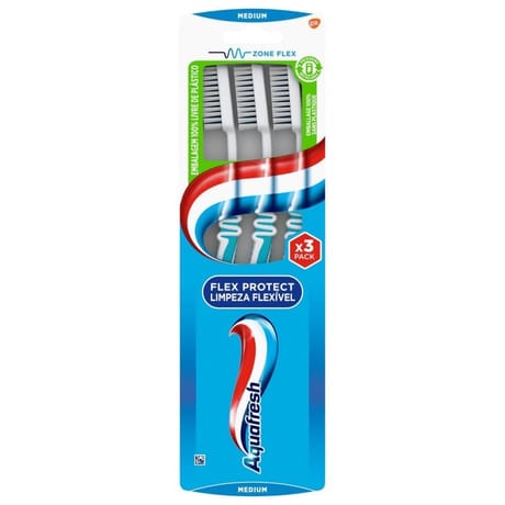Aquafresh brosse à dents flex medium x3
