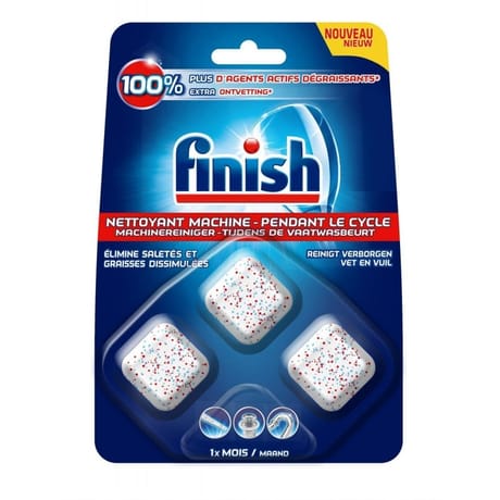 Finish nettoyant machine pendant le cycle x3