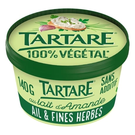 Tartare végétal ail et fines herbes pot 140g