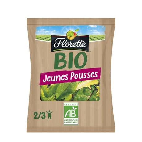 Florette salade jeunes pousses bio sachet 80g