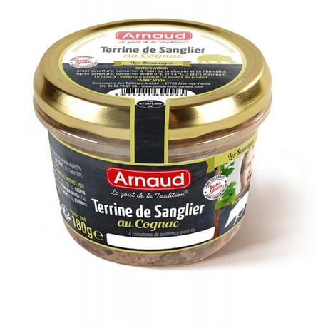 Arnaud terrine pâté sanglier cognac 180g