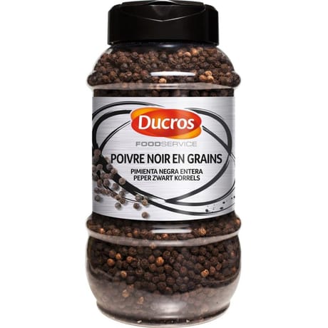 Ducros poivre noir en grains boîte 460g