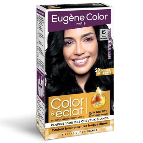 Eugène color coloration permanente les naturelles n°15 noir intense