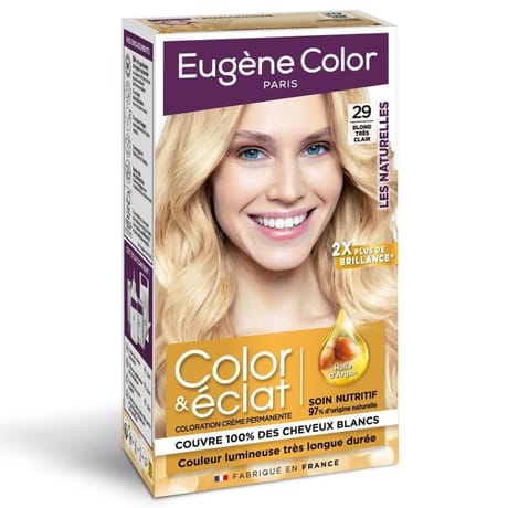 Eugène color coloration crème permanente les naturelles 29 blond très clair