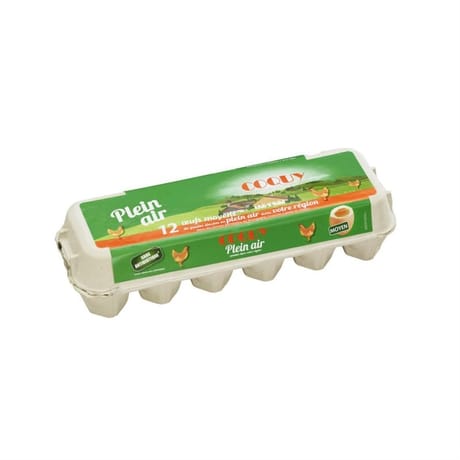 Coquy oeufs plein air x 12 calibre moyen 53/63 g