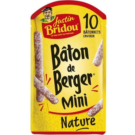 Justin bridou Bâton de berger mini nature 100g