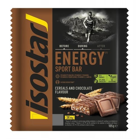Isostar barres chocolat 3x35g 105g