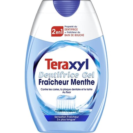 Teraxyl dentifrice 2 en1 fraîcheur menthe 75ml