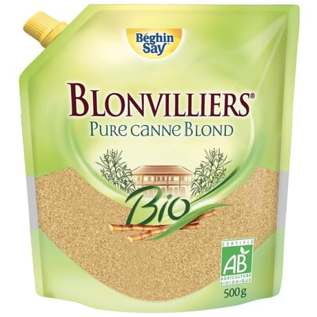 Blonvilliers blond de canne bio doypack 500g