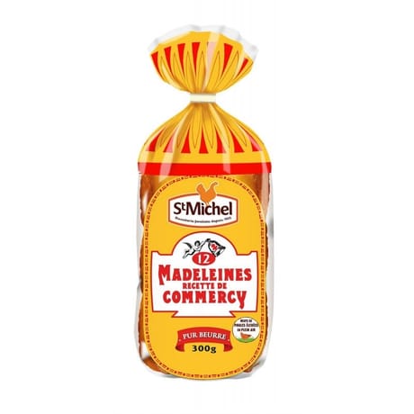St michel madeleines pur beurre de commercy oeuf de plein air 300g