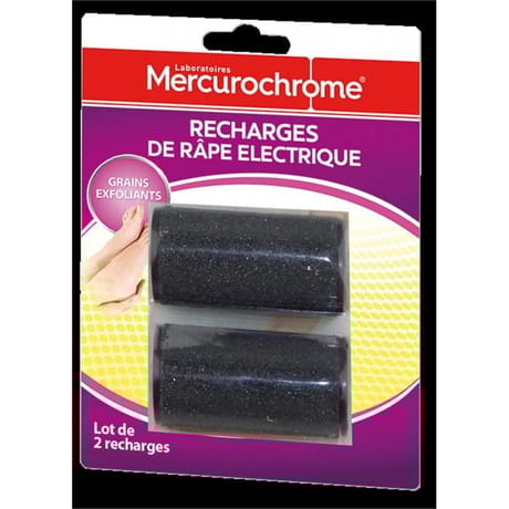 Mercurochrome recharges rouleaux pour râpe électrique x2