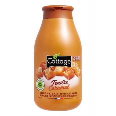 Cottage douche lait caramel 97% d'ingrédients naturels 250ml