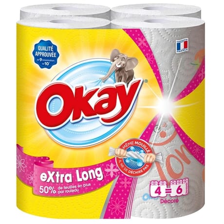 Okay extra long 4=6 rouleaux decor
